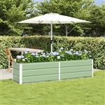vidaXL Plantenbak Pastelgroen 480 x 50 x 45 cm Gegalvaniseerd staal