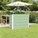 vidaXL Plantenbak Groen 100 x 40 x 75 cm Staal