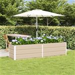 vidaXL Plantenbak Ivoor 480 x 50 x 45 cm Gegalvaniseerd staal
