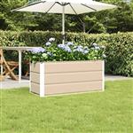 vidaXL Plantenbak Ivoor 100 x 40 x 45 cm Staal