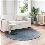 vidaXL Antislip neplederen konijnenbont vloerkleed Olite Antraciet