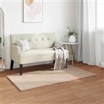 vidaXL Antislip neplederen konijnenbont vloerkleed Olite Taupe