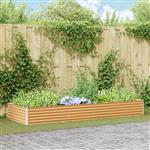 vidaXL Verhoogde plantenbak 290 x 100 x 36 cm Gegalvaniseerd staal