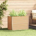 vidaXL Verhoogde plantenbak 98 x 50 x 68 cm Gegalvaniseerd staal