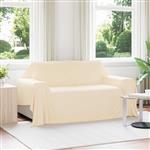 vidaXL Gooi Deken Crème 280 x 210 cm Fleece