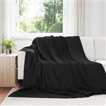 vidaXL Kleden 6 pcs Zwart 240 x 220 cm Fleece