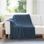vidaXL Gooi Deken Marineblauw 200 x 150 cm Fleece