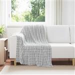 vidaXL Gooi Deken Grijs 150 x 130 cm Fleece