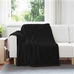 vidaXL Kleden 6 pcs Zwart 200 x 150 cm Fleece