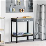 vidaXL Werkbanken met lade Zwart 80 x 40 x 91 cm Bewerkt hout