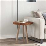 vidaXL Tafelblad Licht Bruin Ø 50 x 4 cm Massief Eikenhout