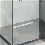 vidaXL Doucheafvoer 2-in-1 met 360° Sifon Zilver 60 cm