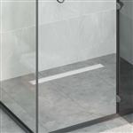 vidaXL 2 in 1 Doucheafvoer Zilver 70 cm Roestvrij staal 304