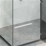 vidaXL 2 in 1 Doucheafvoer Zilver 60 cm Roestvrij staal 304