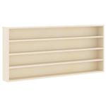 vidaXL Muurdisplaykast met plank Beige 80 x 8,5 x 36 cm Bewerkt hout