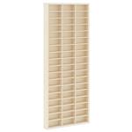 vidaXL Muurdisplaykast met plank Beige 30 x 4,5 x 75 cm Bewerkt hout