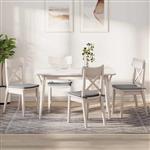 vidaXL Zitkussens 4 pcs Wolkengrijs 40 x 40 x 3 cm Stof