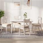 vidaXL Zitkussens 4 pcs Beige 40 x 40 cm Microvezel Stof