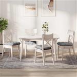 vidaXL Zitkussens 4 pcs Wolkengrijs 40 x 40 x 12 cm Stof