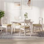 vidaXL Zitkussens 4 pcs Crème 40 x 40 x 12 cm Stof