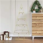 vidaXL Metalen kerstboom Goud 124,5 cm Poedergecoat staal