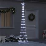 vidaXL LED Kerstboom met 290 LED Koudwit 70 x 70 x 250 cm Metaal