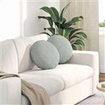 vidaXL Zitkussens 2 stuks Lichtgrijs Ø 40 x 13 cm Fluweel