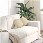 vidaXL Zitkussens 2 pcs Crème Ø30 x 13 cm Stof