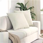 vidaXL Sofa Kussens 2 stuks Crème 80 x 80 cm Cordstof