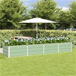 vidaXL Plantenbak Groen 320 x 80 x 45 cm Staal