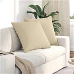 vidaXL Sofa Kussens 2 pcs Crème 80 x 80 cm Stof