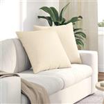 vidaXL Sofa Kussens 2 stuks Crème 60 x 60 cm Cordstof