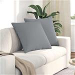 vidaXL Sofa Kussens 2 pcs Lichtgrijs 60 x 60 cm Stof