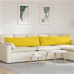 vidaXL Sofa Kussens 2 pcs Lichtgeel 145 x 40 cm Stof
