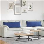vidaXL Sofa Kussens 2 stuks Politieblauw 120 x 40 cm Cordstof