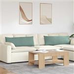 vidaXL Sofa Kussens 2 stuks Zeegroen 120 x 40 cm Cordstof