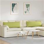 vidaXL Sofa Kussens 2 pcs Lichtgroen 120 x 40 cm Stof