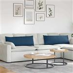 vidaXL Sofa Kussens 2 pcs Blauw 120 x 40 cm Stof