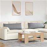 vidaXL Sofa Kussens 2 pcs Lichtgrijs 120 x 40 cm Stof