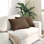vidaXL Sofa Kussens 2 pcs Bruin 60 x 40 cm Stof