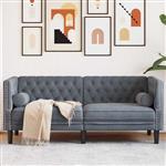 vidaXL Bank Donkergrijs 174 x 74,5 x 70,5 cm Fluweel