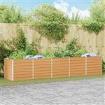vidaXL Verhoogde plantenbak Licht Bruin 400 x 80 x 77 cm