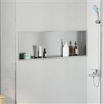 vidaXL Douche Niche Zilver 90 x 30 x 9,5 cm Roestvrij staal