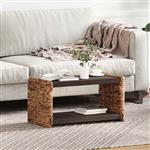 vidaXL Salontafel Naturel 70 x 35 x 35 cm Massief Mahoniehout