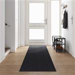 vidaXL Tapijt Loper Antraciet 80 x 500 cm Stof