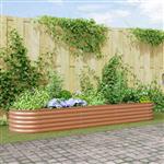 vidaXL Verhoogd bed Bruin 320 x 80 x 44 cm Staal