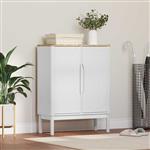 vidaXL Dressoir FLORO Wit 70 x 30 x 70,5 cm Massief Vurenhout