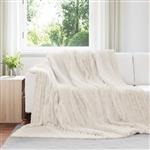 vidaXL Kleden 6 pcs Crème 240 x 220 cm Fleece