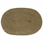 vidaXL Vloerkleed Natuurlijk en Zwart 100 x 152 cm Jute