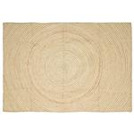 vidaXL Vloerkleed Natuurlijk en Wit 200 x 290 cm Jute